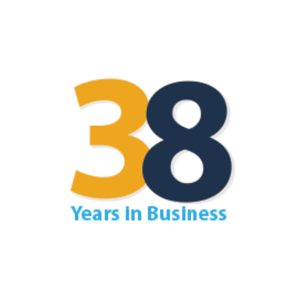 38 years in business